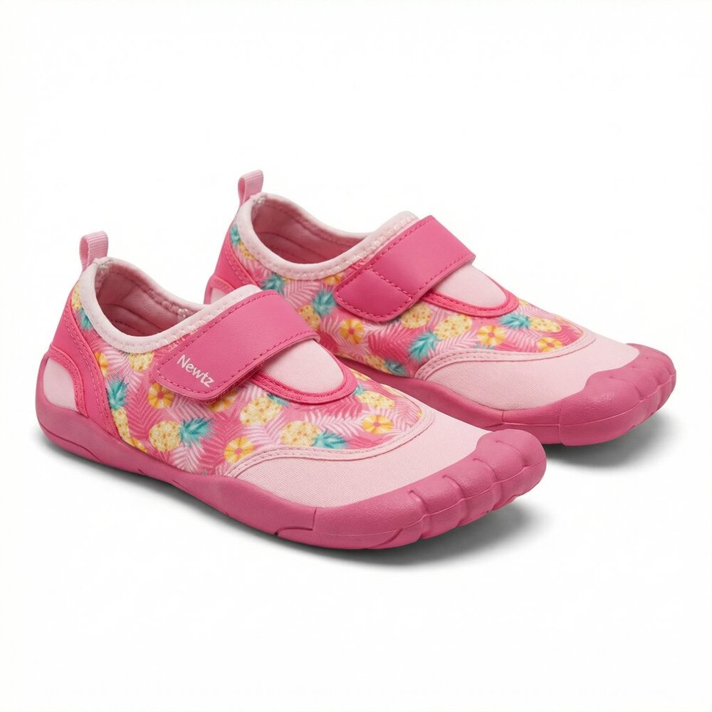 Newtz Swim Water Shoes, Pink Pineapples‎ UPF50+  Girl 2/3